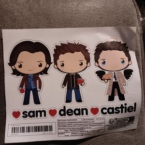 Supernatural Character - Sam, Dean, Castiel Design Stickers